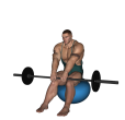 Anterior Raise - Fitness Forward Barbell Close Grip